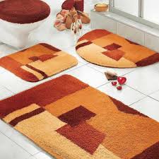 Burnt Orange Bathroom Rug Com Rug Set Bathroom Rug Sets Luxury Bath Rugs Orange Bathroom Rug