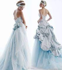 Wedding In Color By Rs Couture Wedding Inspirasi Baby Blue Wedding Dresses Blue Bridal Dress Wedding Dresses Unique