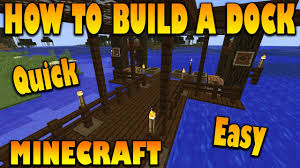 Go back > gallery for > minecraft dock. Minecraft How To Dock Tutorial Build A Dock Quick And Easy In Minecraft Step By Step Youtube