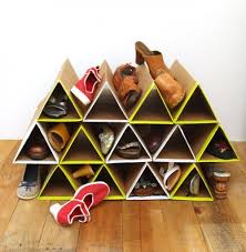 Maybe you would like to learn more about one of these? Diy Geometric Shoe Rack Of Cardboard Shelterness Diy Shoe Rack Diy Shoe Storage Cardboard Shoe Rack