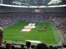 Wembley stadium london close up aerial view showing section of. Wembley Stadium Roof Closing Video