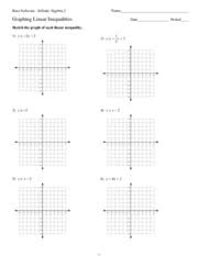 Solve, graph, and give interval notation for basic linear inequalities and tripartite inequalities; Graphing Linear Inequalities Kuta Software Infinite Algebra 2 Name Graphing Linear Inequalities Date Period Sketch The Graph Of Each Linear Inequality Course Hero