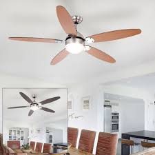 Its unique, decorative and powerful ceiling fan. Ceiling Fan Pull Switch Glass D 132 Cm Azura Meinelampe