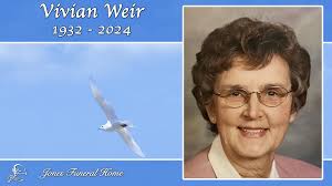 It is with great sadness that the family of Vivian Weir, 92, Sackville, NB  announce her passing