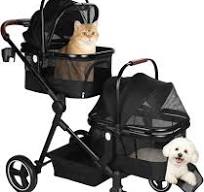 Amazon.com: Foldable Double Pet Stroller for 2 Small Medium ...