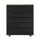 Heavy Duty Welded 28-inch W x 36-inch H x 21 5-inch D Steel Garage 5-Drawer Base Cab    HTC100007 Husky