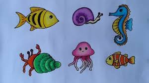 20 pola flanel hewan gratis. Cara Menggambar Macam Macam Hewan Laut Menggambar Dan Mewarnai Hewan Laut Youtube