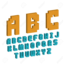 Signing out of account, standby. Pixel Retro Font Video Computer Game Design 8 Bit Letters Electronic Futuristic Style Abc Typeface Digital Creative Alphabet Isolated Royalty Free Svg Cliparts Vectors And Stock Illustration Image 75929004