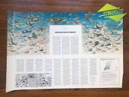 details about c 1970s australian war memorial 1954 1971 military aircraft poster chart no 6