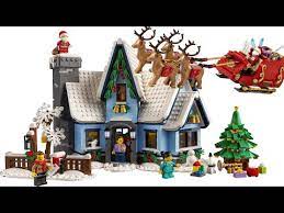 Lego Christmas Village 2021 Lego Winter Village Santa S Visit Santa S Sleigh Pics Thoughts 10293 40499 Youtube