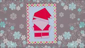 To help you make your own christmas origami decorating pieces i have found some helpful diys that you can also try. Diy Christmas Card Quick And Easy Santa Claus Origami Handmade Christmas Card Making Idea Youtube