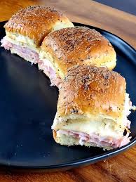 Oven Baked Ham And Cheese Sliders Recipe Monster Foodies Recipe In 2020 Baked Ham Slider Recipes Ham And Cheese