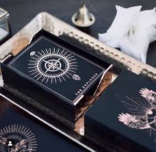 Black And Gold Tarot Deck Preorder Threads Of Fate Oracle Rose Edition Tarot Oracle Decks Tarot Readers
