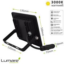 Led strahler innen, indoor led flood lights, indoor led floodlight. Lumare Led Flutlicht Strahler 20w Extra Flach Ip65 Fur Aussen Innen 11 95