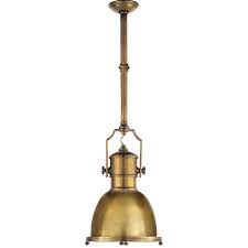 Nautical Brass Pendant Lighting Pendant In Antique Burnished Brass With Small Antique Burnished B Industrial Pendant Brass Pendant Light Pendant Lighting
