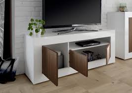 Wohnzimmer wohnwand vantria wohnwand in grau eichefarben wohnen wohnzimmerwand und wohnzimmer ideen eichenboden best of wohnwand modern eiche. Wohnzimmer Leonello Weiss Nussbaum Lc Mobili Mobel Zeit