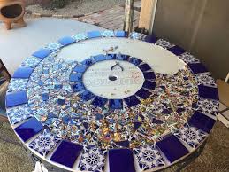 Jennifer's mosaics outdoor cement features an improved formula that has excellent pigmenting quality and can be used to color your outdoor projects with dry tempera paint. Mosaic Tile Patio Table Hometalk