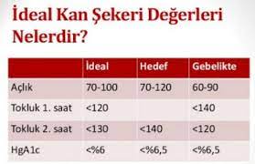 ideal kan sekeri ideal aclik kan sekeri kac olmalidir