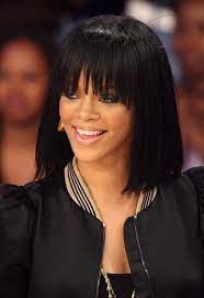 Rihanna Bob Haircut Remi Hair Capless Wigs 12 Inches Rihanna Hairstyles Hairstyles With Bangs Short Hair Styles