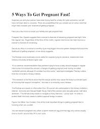 Stop using condoms or spermicides as soon as you decide to get pregnant. 5 Ways To Get Pregnant Fast By Nigerian Newsleaf Issuu