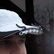 Lightguide Clip On 6 Led Hat Light Safety Running Lights Gone For A Run Led Hat Light Clips Running Gifts