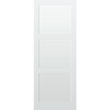 The primed finish is ready for a paint finish. 3 Panel Tulipwood Internal Door Shaker Doors
