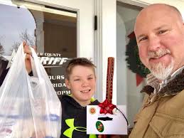 Santa stopped by the police department for some sweet treats for the  officers. Thank you for the special visit.