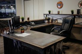 The corrugated panel is a traditional, economical wall or roof panel. Corrugated Metal And Wood Desk Yamwood Foundry