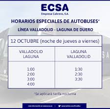 The air travel (bird fly) shortest distance between valladolid and laguna de duero is 8 km= 5 miles. Horarios Especiales De Buses 12 De Octubre Valladolid Laguna De Duero
