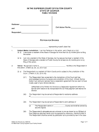 Preparing documents for divorce online in ohio is quickly becoming very popular because you can complete the documents in the comfort of your home. 2012 2021 Form Ga Petition For Divorce Fill Online Printable Fillable Blank Pdffiller