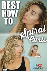 New Video Alert Best Tutorial On How To Get Spiral Curls Without A Curling Iron Go From Straight Hair Spiral Curls Curls For Long Hair Curling Straight Hair