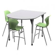 The standard bar height folding table is between 40 and 42 inches. Premier Series Adjustable Height Multimedia Table 48 W X 60 L X 32 42 H Schoolsin