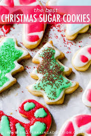 How To Make Christmas Sugar Cookies With Easy Icing Recipe On Sallysbakingaddiction Com Cutout Sugar Cookies Cookies Recipes Christmas Soft Sugar Cookies