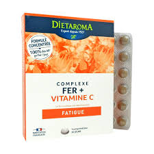 Apports par dose journalière recommandée : Complexe Fer Vitamine C Commande Dietaroma Sur Vitalya