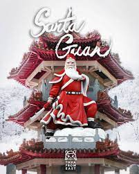 義薄雲天的美髯聖誕公 mighty jaxx tik ka from east 聖誕關老爺 santa guan 8吋搪膠人偶作品 玩具人toy people news hot toys toy people action figures