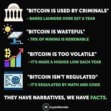 They Have Narratives We Have Facts By Cryptomaniaks Take Your Crypto Skills To The Next Level Click The Link On Our Profile Joi Facts Bitcoin Narrator