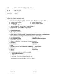 Maybe you would like to learn more about one of these? Contoh Soal Pengantar Administrasi Perkantoran Kelas X Semester Genap Masnurul