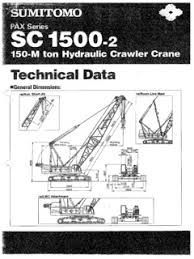 Crawler Cranes Sumitomo Sc 1500 2 Specifications Cranemarket