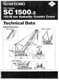 crawler cranes sumitomo sc 1500 2 specifications cranemarket