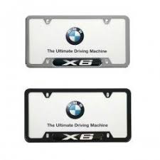 Bmw X6 License Plate Frame Black Or Polished Stainless Steel Bmw Bmw X6 Bmw Accessories