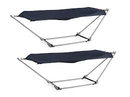 Warum eine strandliege für den heimischen garten? 2 Stuck Outdoor Liegen Mit Hangemattengestell Klappbar Fur Camping Balkon Garten Kaufen Bei Setpoint Deutschland Gmbh