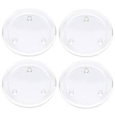 Clear table top slim stem glass candle stands (set of 3) for decoration, size: Nuptio Pillar Candle Holder Plates 4 Pcs Basic Round Clear Glass Votive Candle Holders For Wedding Spa Home Party Decoration Clear 4 Inches In Diameter Buy Online In Bahamas At Bahamas Desertcart Com