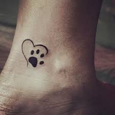 28 Ideas For Tattoo Ankle Dog Ideas Pawprint Tattoo Dog Tattoos Trendy Tattoos