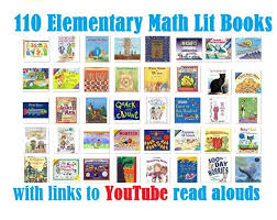 110 Math Literature Books For Early Elementary Grades With Links To Youtube Read Alouds Math Literature Youtube Read Alouds Math Books