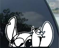 Amazon Com Auto Sticker Auto Decal Disney Character Lilo Stitch Waiving Auto Window Sticker Decal For C Lilo And Stitch Car Decals Window Stickers