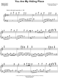 The hiding place is an account of a dutch family who risk their lives by offering a safe haven for jews during world war ii. You Are My Hiding Place Sheet Music 4 Arrangements Available Instantly Musicnotes