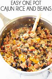 Black Beans And Rice With Sausage Easy Cajun Rice And Beans Recipe With Images Cajun Rice Easy Cajun One Pot Meals