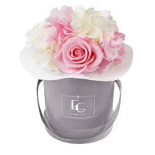 Ryan gainey values the extravagantly colorful (as well as white) hydrangea and some people have quite the hydrangea obsession, but it is only a mild one for me. Schwarze Flowerbox In Grosse S Mit Infinity Rosen Emmie Gray