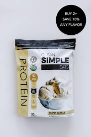 Protein Powder Simply Vanilla Gluten Free 20g Protein Clean Simple Eats
