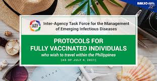 We did not find results for: Iatf Protocols For Fully Vaccinated Individuals Who Wish To Travel Within The Philippines